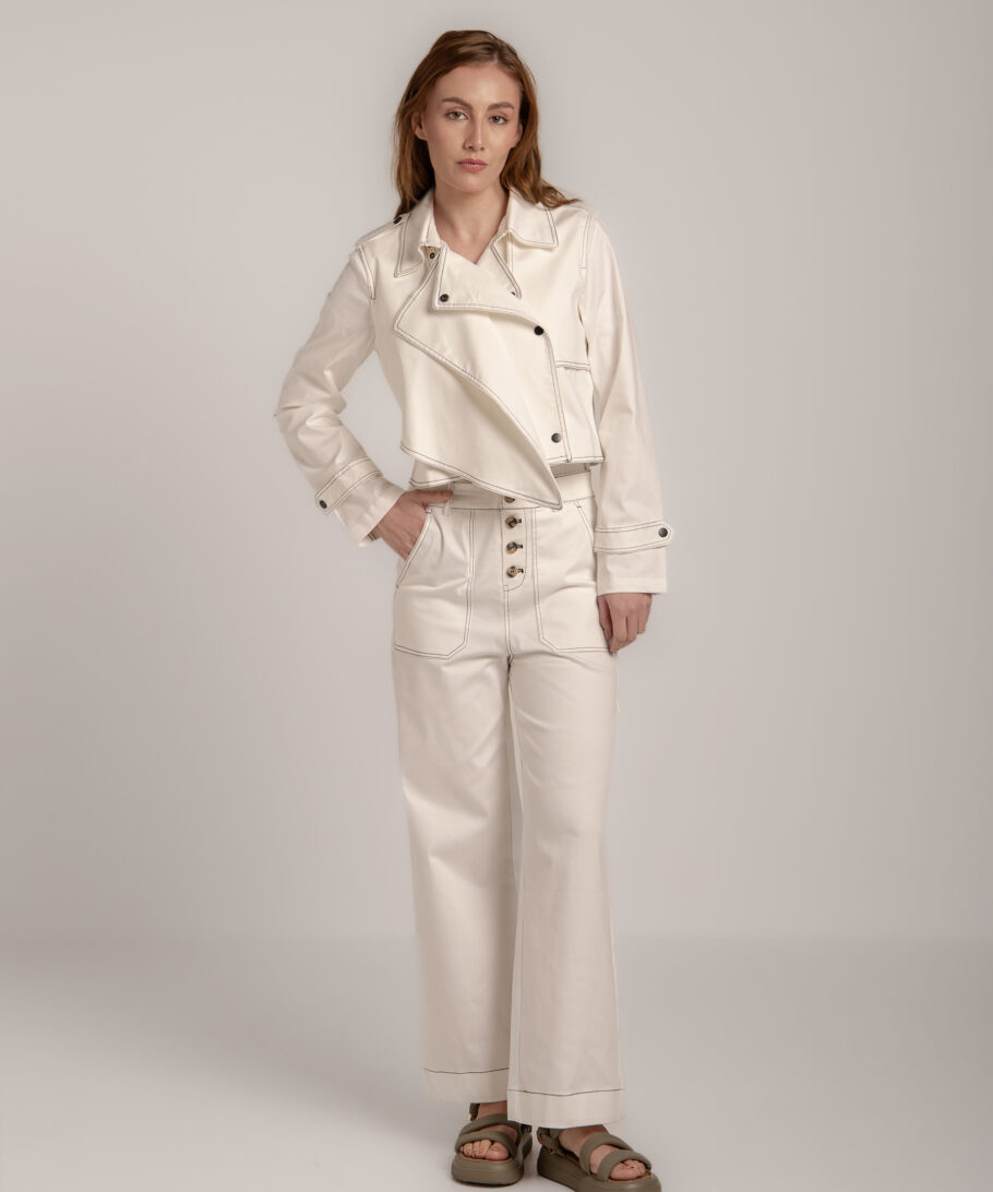 CROPPED DOUBLE LAYERED JACKET